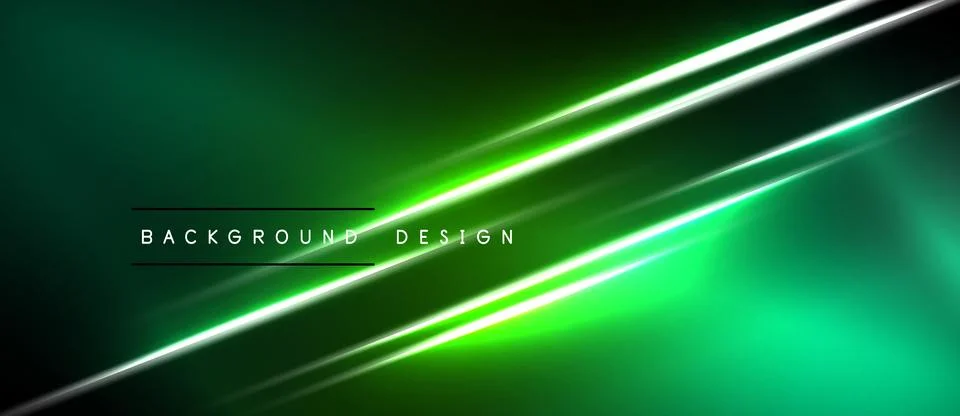 Abstract green background features bright diagonal lines. Modern design with 스톡 일러스트