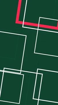 Abstract green background features intersecting white rectangular frames cr.. 스톡 일러스트