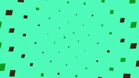 Abstract green background with floating dark square shapes 스톡 일러스트