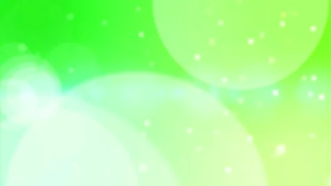 Abstract green background with floating glowing light bokeh particles Video stock 336101761
