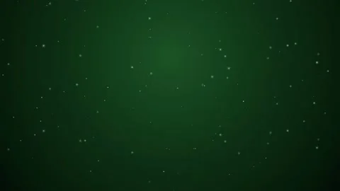 Abstract green background with floating glowing particles and soft light bokeh Stock Footage 345428503