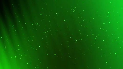 Abstract Green Background with Floating Particles and Light Rays Video stock 339701057