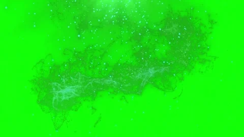 Abstract green background with floating particles and light rays for motion 库存影片 342899066