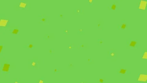 Abstract green background with floating square particles 스톡 일러스트