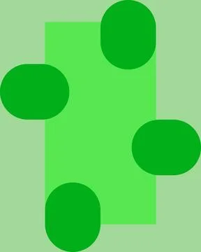 Abstract green background, Geometric abstract shapes, Modern green design ele Illustrazione stock