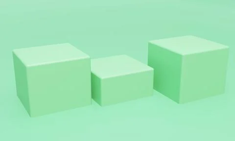 Abstract green background with geometric shape. Green podium scene concept Illustrazione stock