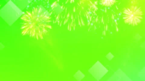 Abstract Green Background with Geometric Shapes and Light Effects Stock Footage 337454580