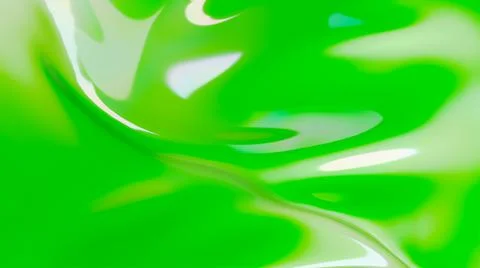 Abstract green background glass wave. Shimmering texture 3d render Stock Illustration