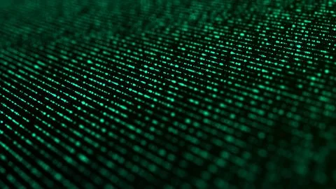 Abstract green background with glowing dots. Network connection structure. Ge Stock Illustration