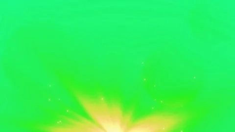 Abstract green background with golden light flares. Vibrant emerald backdrop Stock Footage 340734137
