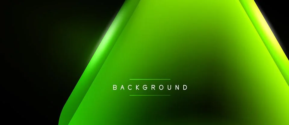 Abstract green background. Gradient effect creates dynamic visual. Minimalist Ilustração Stock
