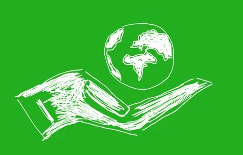 Abstract green background Stock Illustration