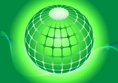 Abstract green background. Illustrazione stock