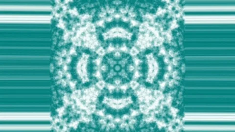 Abstract Green Background Kaleidoscope Stock Footage
