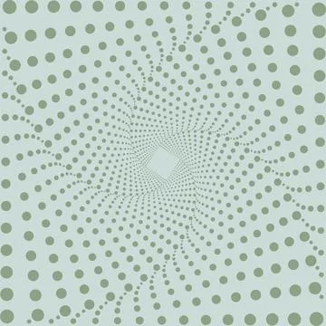 Abstract green background made of halftone dots. Optical illusion pattern Stock Illustration