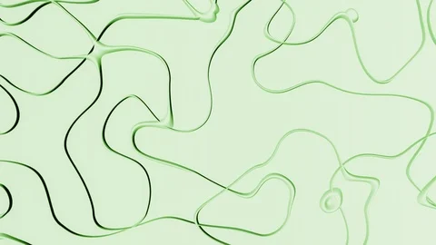 Abstract green background with melting lines - seamless looping (FULL HD) Video stock 90186566