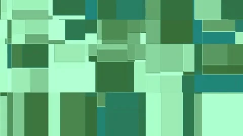 Abstract green background with moving squares, wallpaper of geometric shape.. Stock Footage 314127152