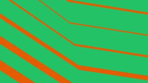 Abstract green background with orange diagonal lines Stock Illustration