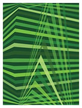 Abstract green background with overlapping transparent geometric lines and .. 스톡 일러스트