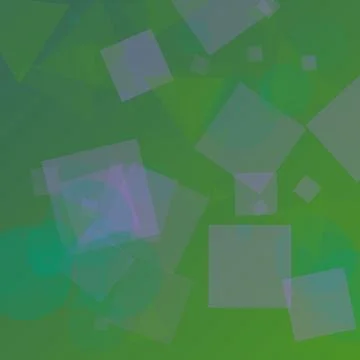 Abstract Green Background with Overlapping Transparent Geometric Shapes and.. 스톡 일러스트
