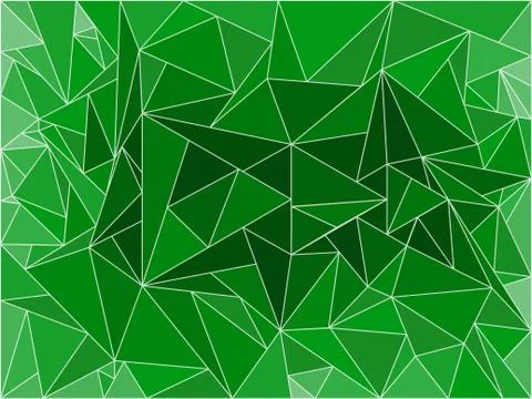 Abstract green background with polygons Stock-Illustration