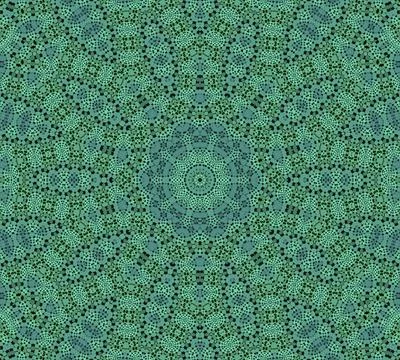 Abstract green background with radial dotted pattern Stock Illustration