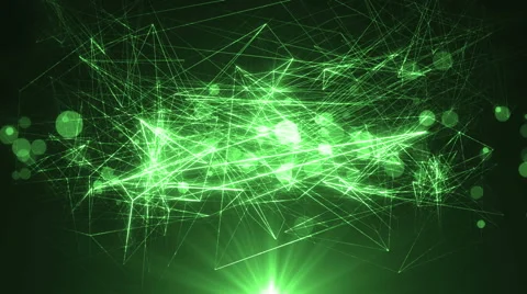 Abstract Green Background With Rays Sparkles. 動画素材 65433864