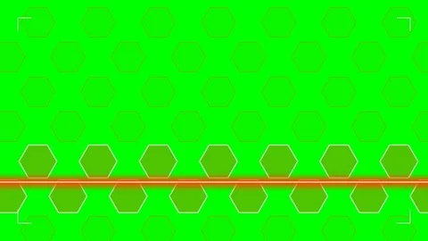 Abstract green background with a repeating white geometric hexagon pattern Stock Footage 340265000