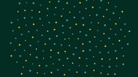 Abstract green background seamless pattern of golden dots and bokeh spots Stock Footage 343631513