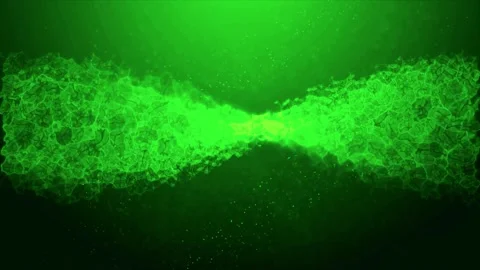 Abstract green background with shimmering light effects and slow movements Stock Footage 327570443