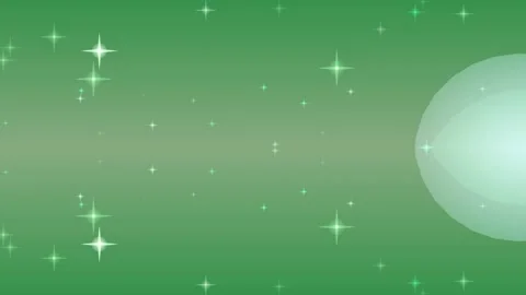 Abstract Green Background with Shining Orbs and Stars. Stock-Footage 329927389