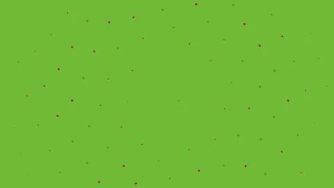 Abstract green background with small red diamond shapes Stock Illustration