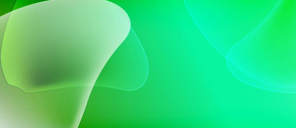Abstract green background. Soft shapes overlap, creating gentle gradients. Stock Illustration