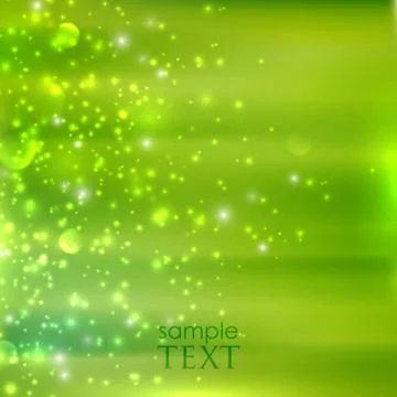 Abstract green background with sparkles Stock Illustration
