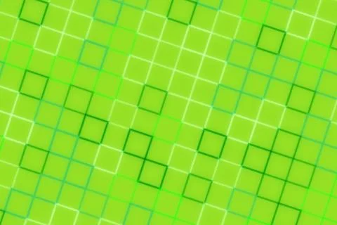 Abstract green background with square shapes and lines Stock Illustration