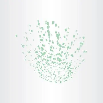 Abstract green background with squares Stock Illustration