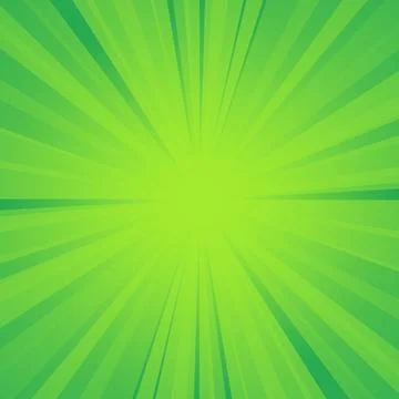 Abstract green background with sun ray. Summer concept vector illustration Stock Illustration