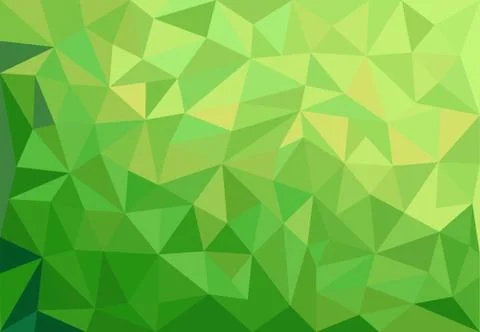 Abstract green background with triangles Stock Illustration