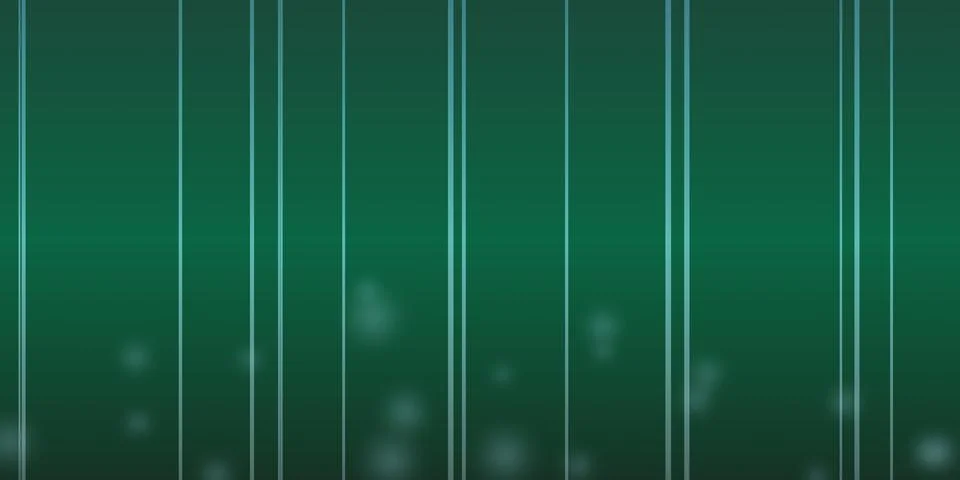 Abstract green background with vertical lines and light Stock Illustration