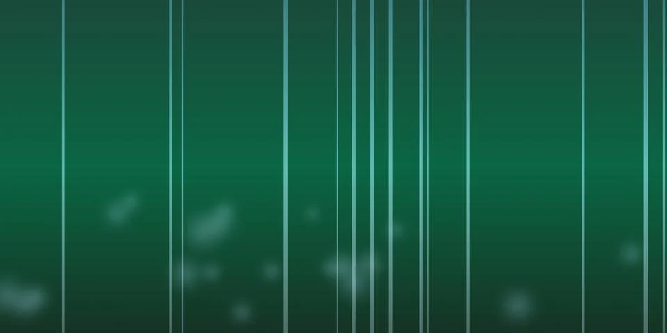 Abstract green background with vertical lines and light spots Stock Illustration