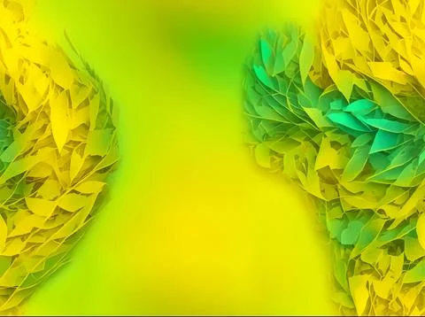 Abstract green background, with wavy design texture. Stock Illustration