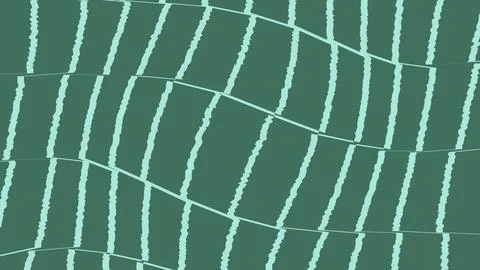 Abstract green background with wavy lines pattern Stock Illustration