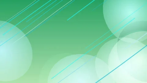 Abstract Green Background with White Circles and Blue Lines. Stock Footage 329927390