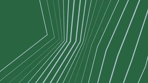 Abstract green background with white glowing curved lines Stock Illustration