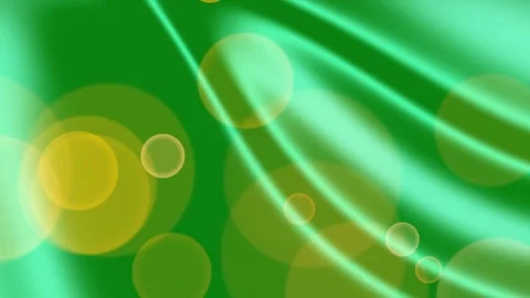 Abstract Green Background with Yellow Circles and Lines. Stock-Footage 330132765