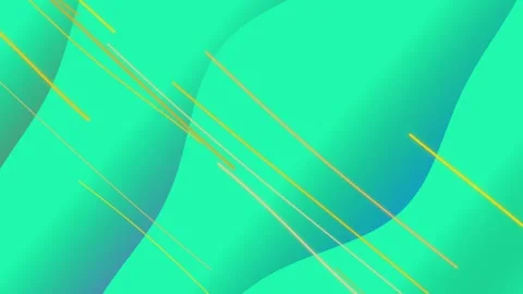 Abstract Green Background with Yellow Lines. Stock Footage 330132786