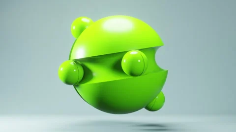 Abstract Green Ball Video stock 283011231
