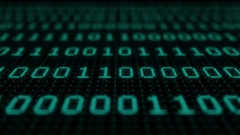 Abstract green binary code background. Futuristic cyberspace. Concept of mining Stock Footage 143171950