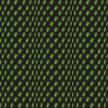 Abstract green black seamless pattern. Creating Illusion. Green on a black Illustrazione stock