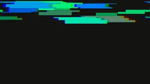 Abstract green blue digital background seamless technological wave flow Stock Footage 342160046